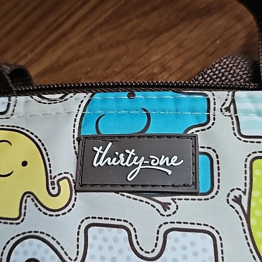 Thirty-One Insulated Lunch Bag Tote Cheeky Elephant Monogrammed 